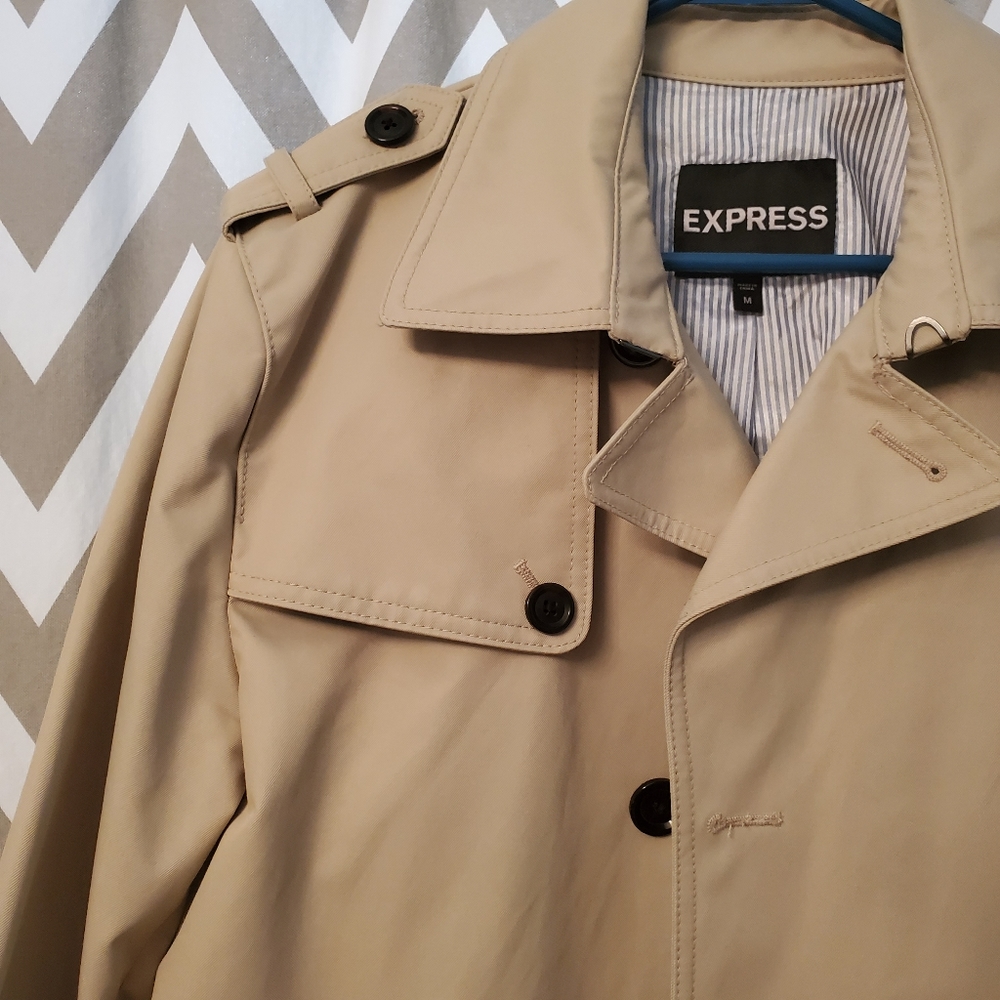 Men's Water Resistant Trench Coat